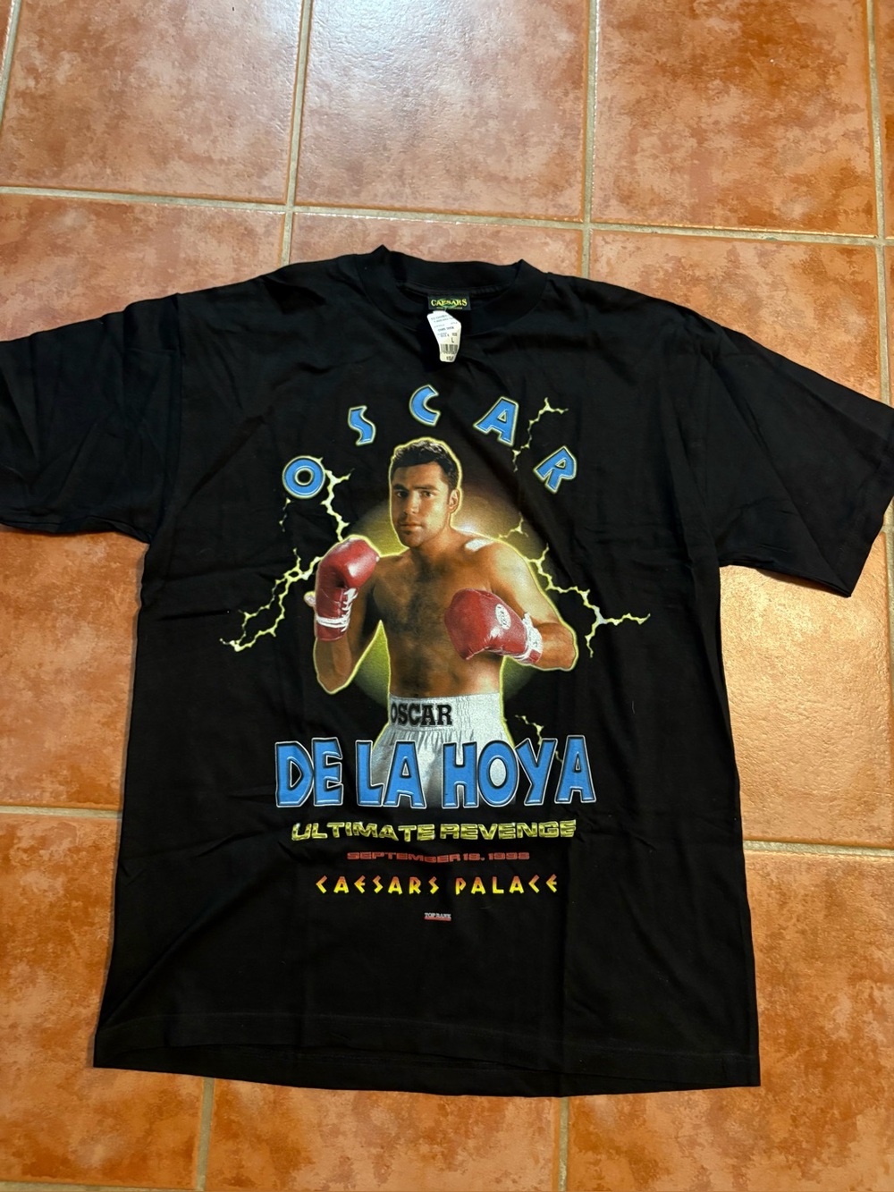 Vintage 1998 Caesar's Palace Oscar De La Hoya Ultimate Revenge Shirt - Sz l